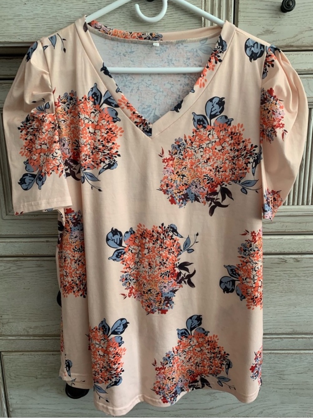 💙Floral V-Neck Top